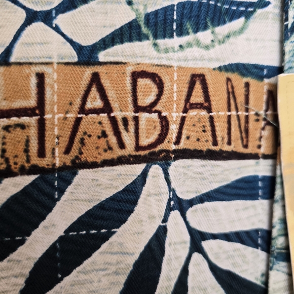 NWT Island Republic Men's Havana Honolulu Tropical Hawaiian Shirt Green … - Picture 9 of 9